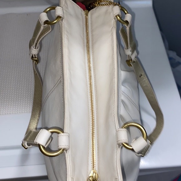 Coach White leather vintage satchel purse - Picture 5 of 14